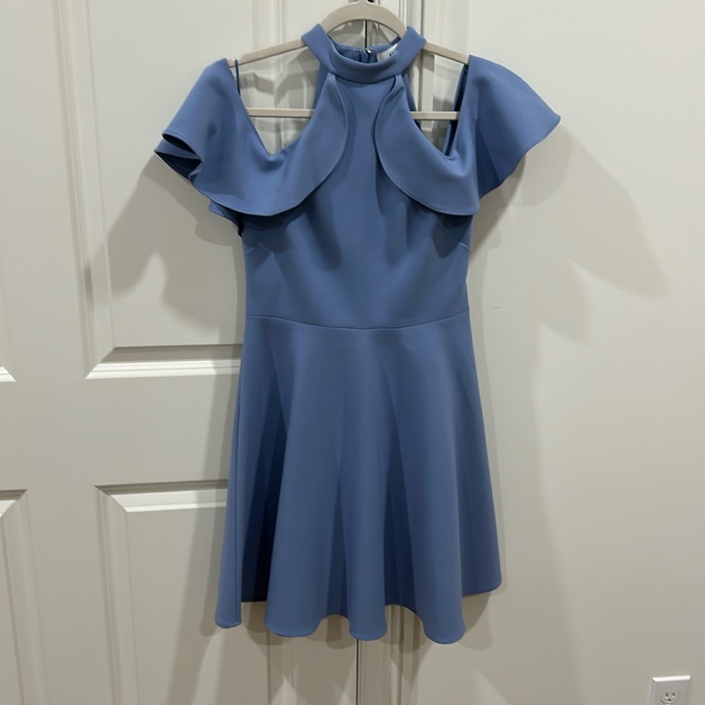 Women’s Light Blue off the shoulder mini dress
